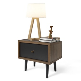 木质床头柜 深色 单独发货